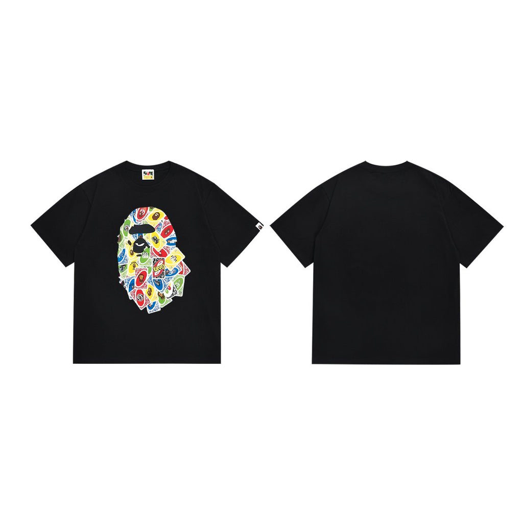 BAPE Ape-Head Playing Card Graphic Short-Sleeve T-Shirt ¡ª hero