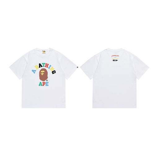 BAPE Ape Head Color Letter Graphic T-Shirt ¡ª front