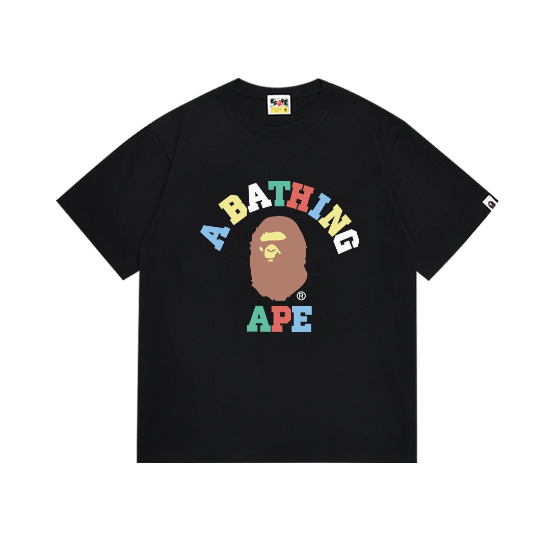 BAPE Ape Head Color Letter Graphic T-Shirt ¡ª front