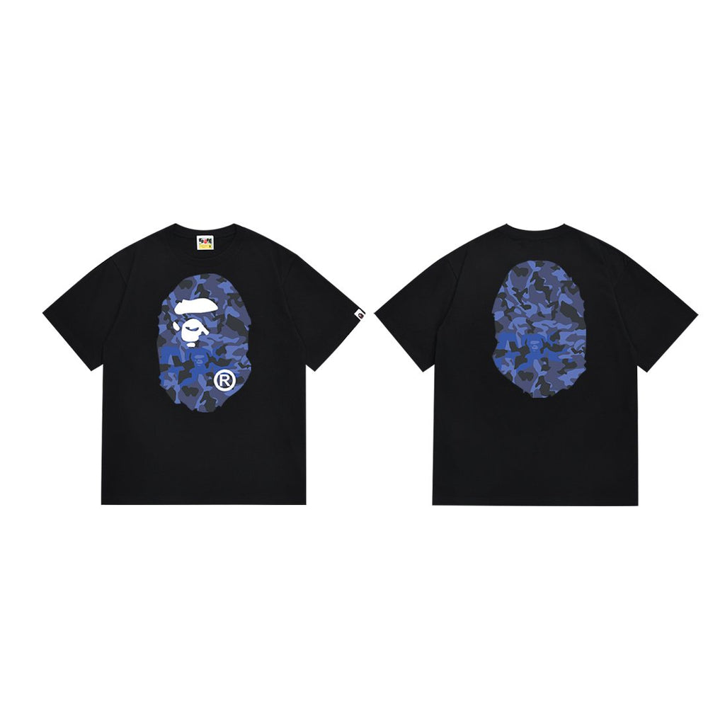 BAPE Blue Camo Ape Head Graphic T-Shirt ¡ª hero