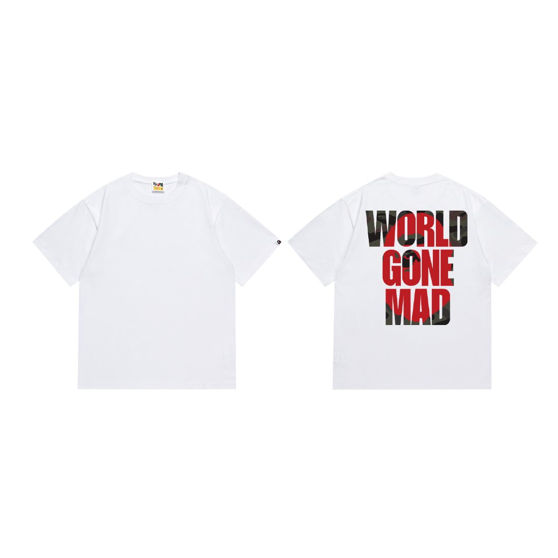 BAPE World Gone Mad Short-Sleeve T-Shirt ¡ª front