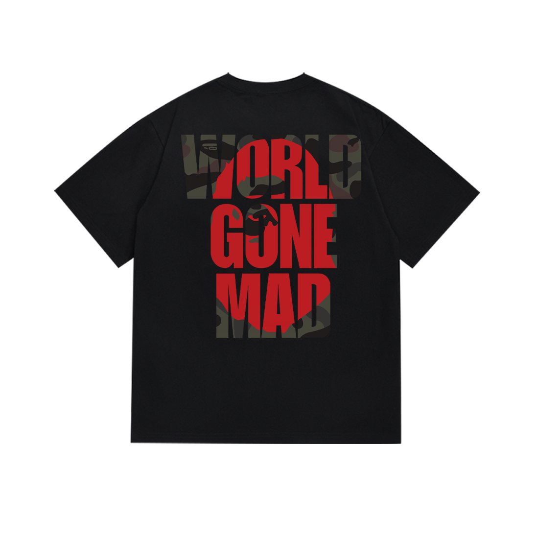 BAPE World Gone Mad Short-Sleeve T-Shirt ¡ª back