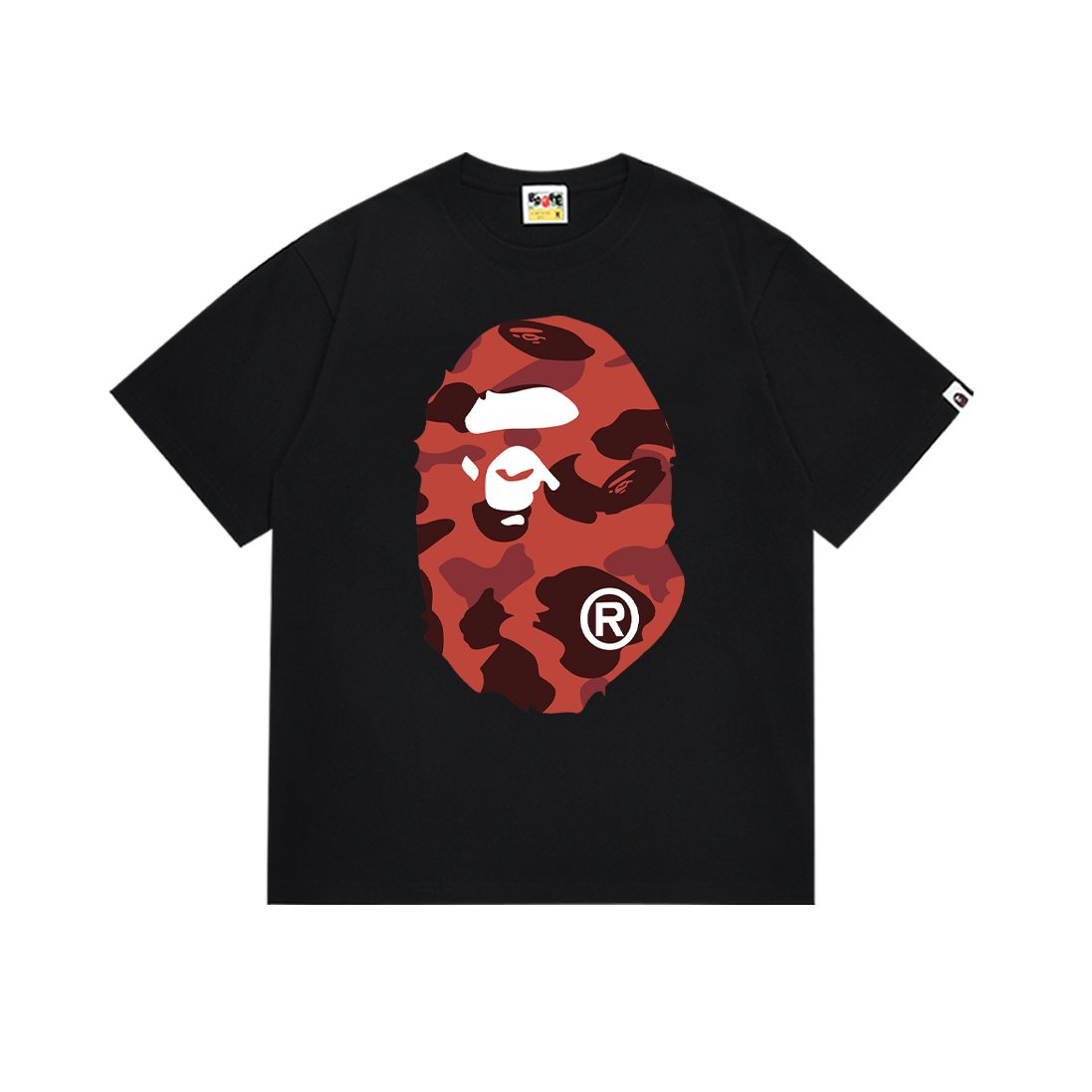 BAPE Ape Face Camo Graphic T-Shirt ¡ª front