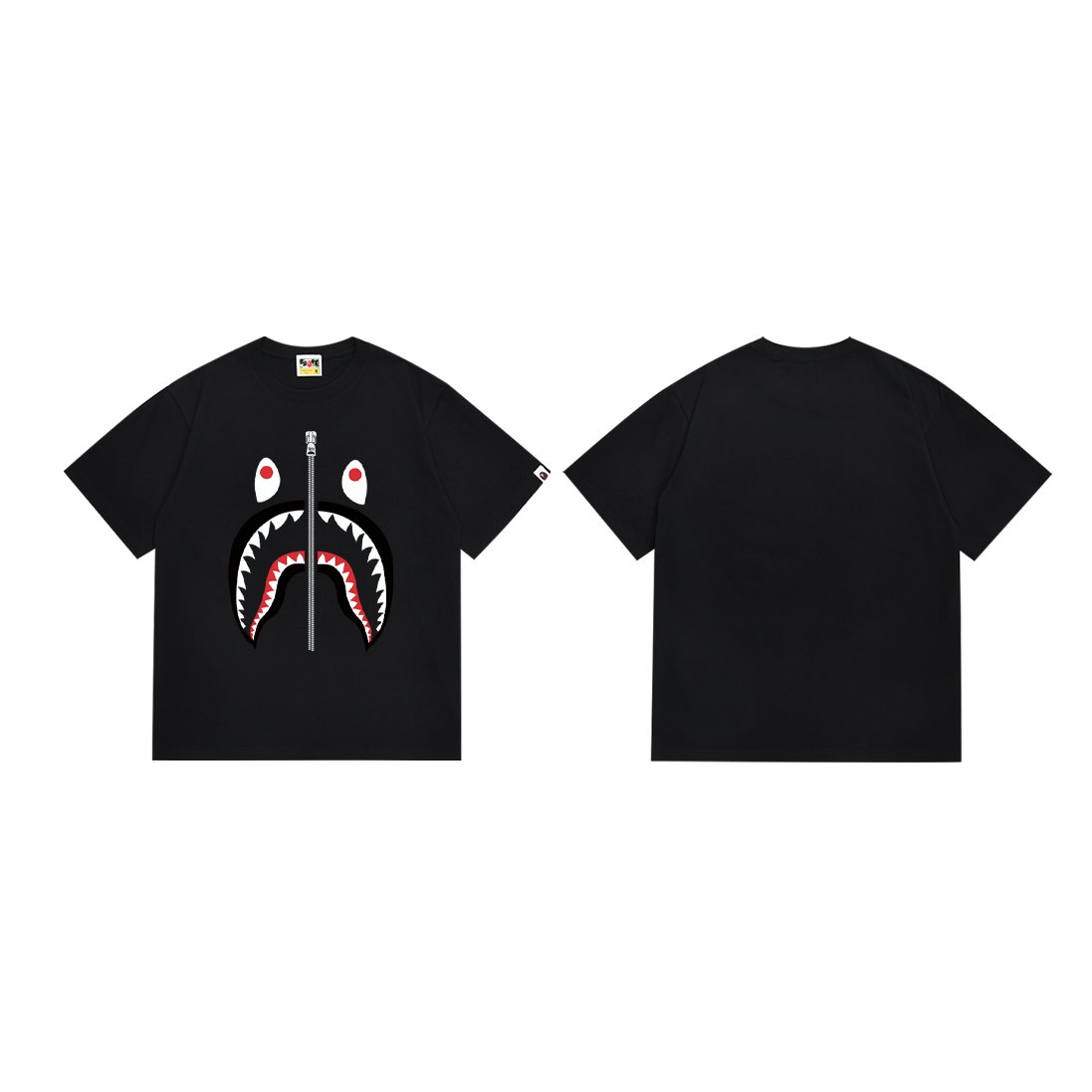 BAPE Shark Zip Graphic T-Shirt ¡ª front
