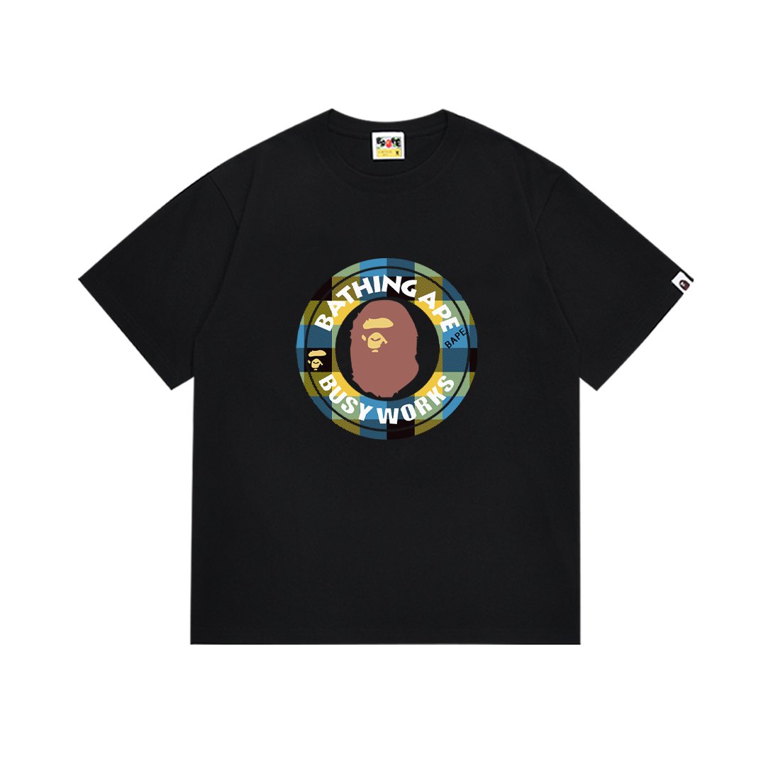 BAPE Busy Works Circle Graphic T-Shirt ¡ª front