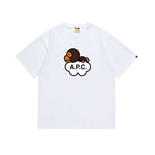 BAPE Ape Cloud Graphic Short-Sleeve T-Shirt ¡ª front