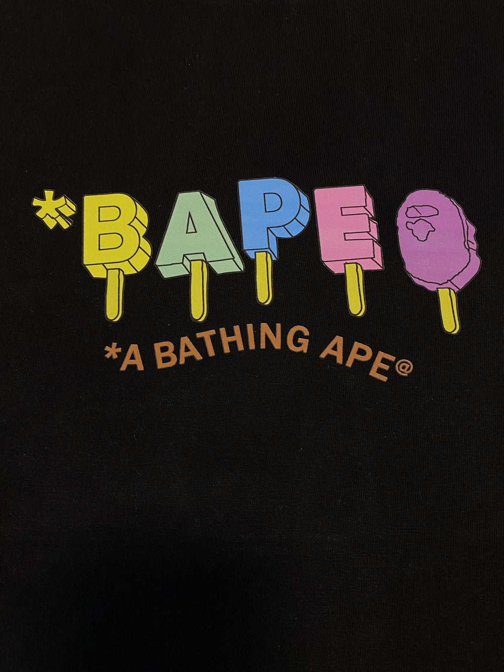 BAPE Popsicle Ape Head Graphic T-Shirt ¡ª detail