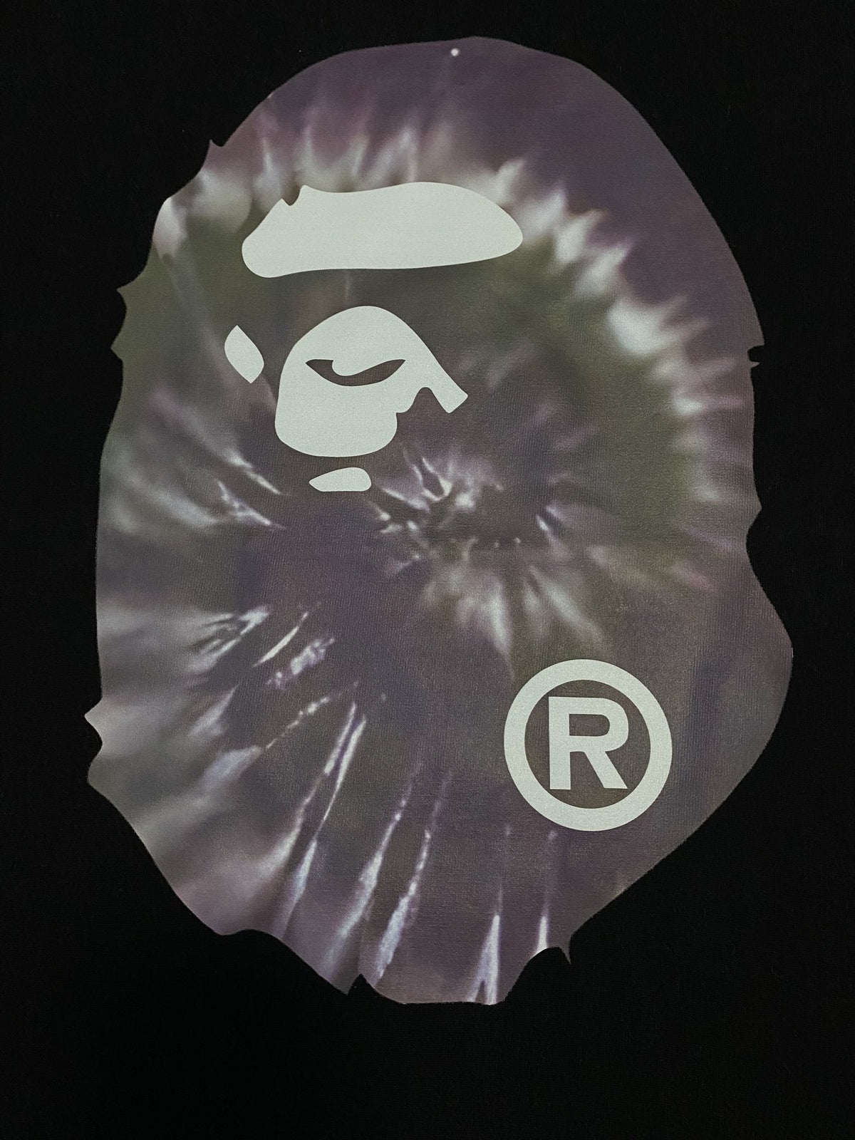 BAPE Tie-Dye Front and Back Graphic Short-Sleeve T-Shirt ¡ª detail