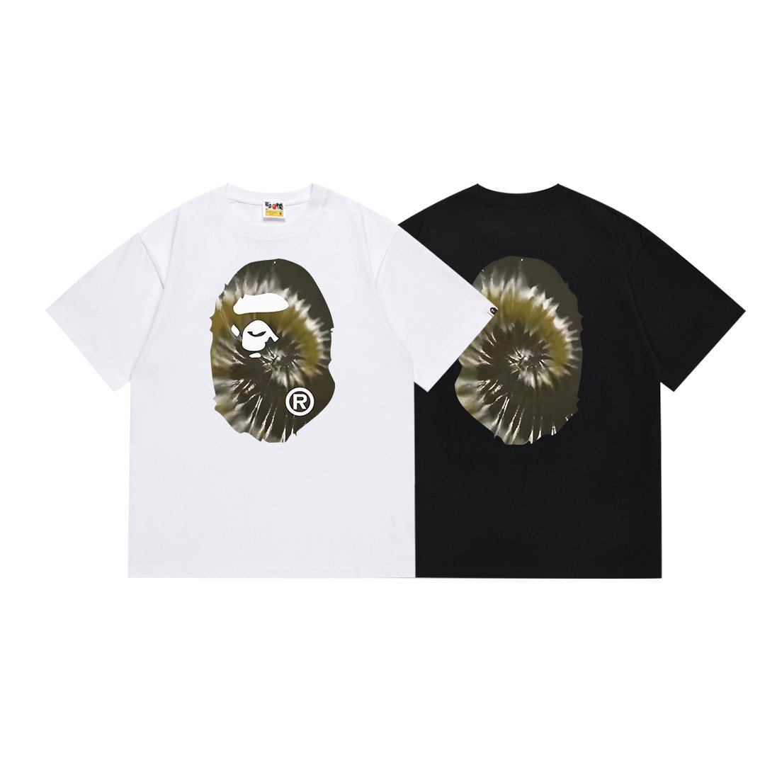 BAPE Tie-Dye Ape-Head Graphic T-Shirt ¡ª comparison