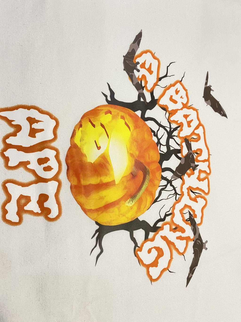 BAPE Halloween Pumpkin Bat Short-Sleeve T-Shirt ¡ª detail