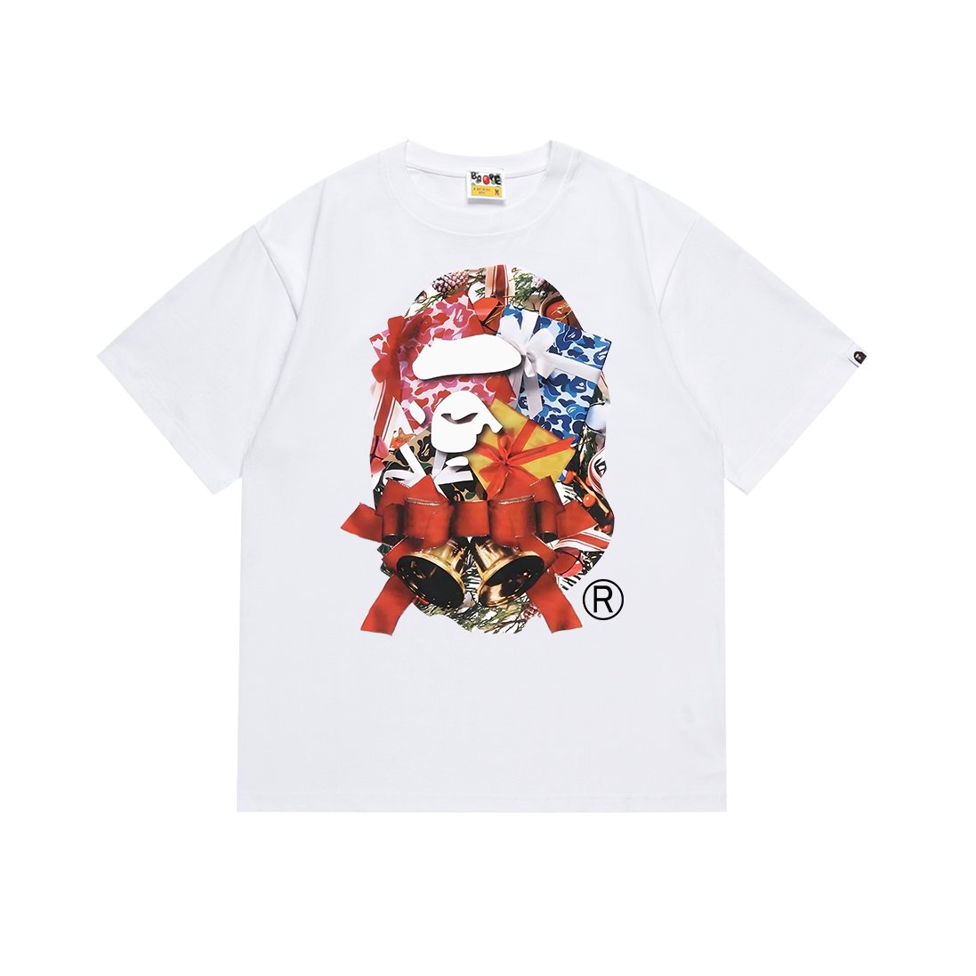 BAPE Merry Christmas Ape Head Graphic T-Shirt ¡ª hero