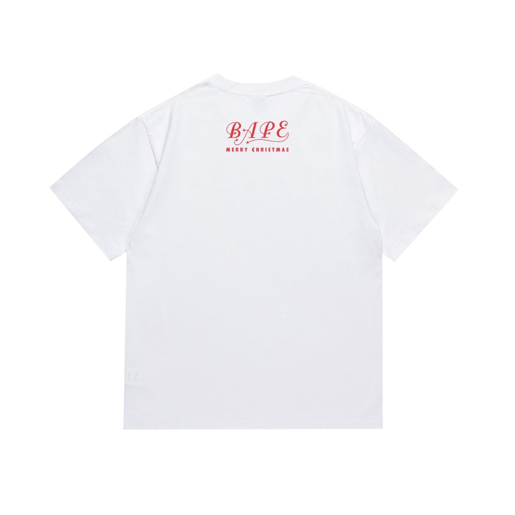 BAPE Merry Christmas Ape Head Graphic T-Shirt ¡ª back