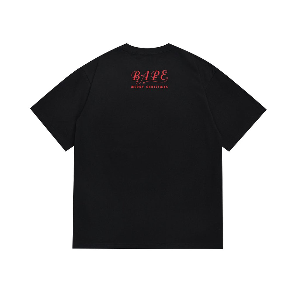 BAPE Merry Christmas Ape Head Graphic T-Shirt ¡ª back