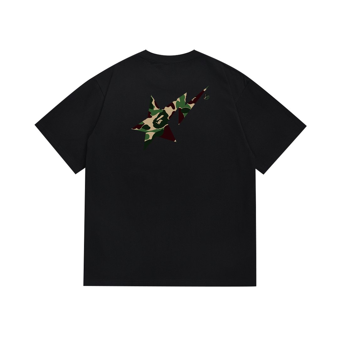 BAPE Green Camo Star Graphic T-Shirt ¡ª back