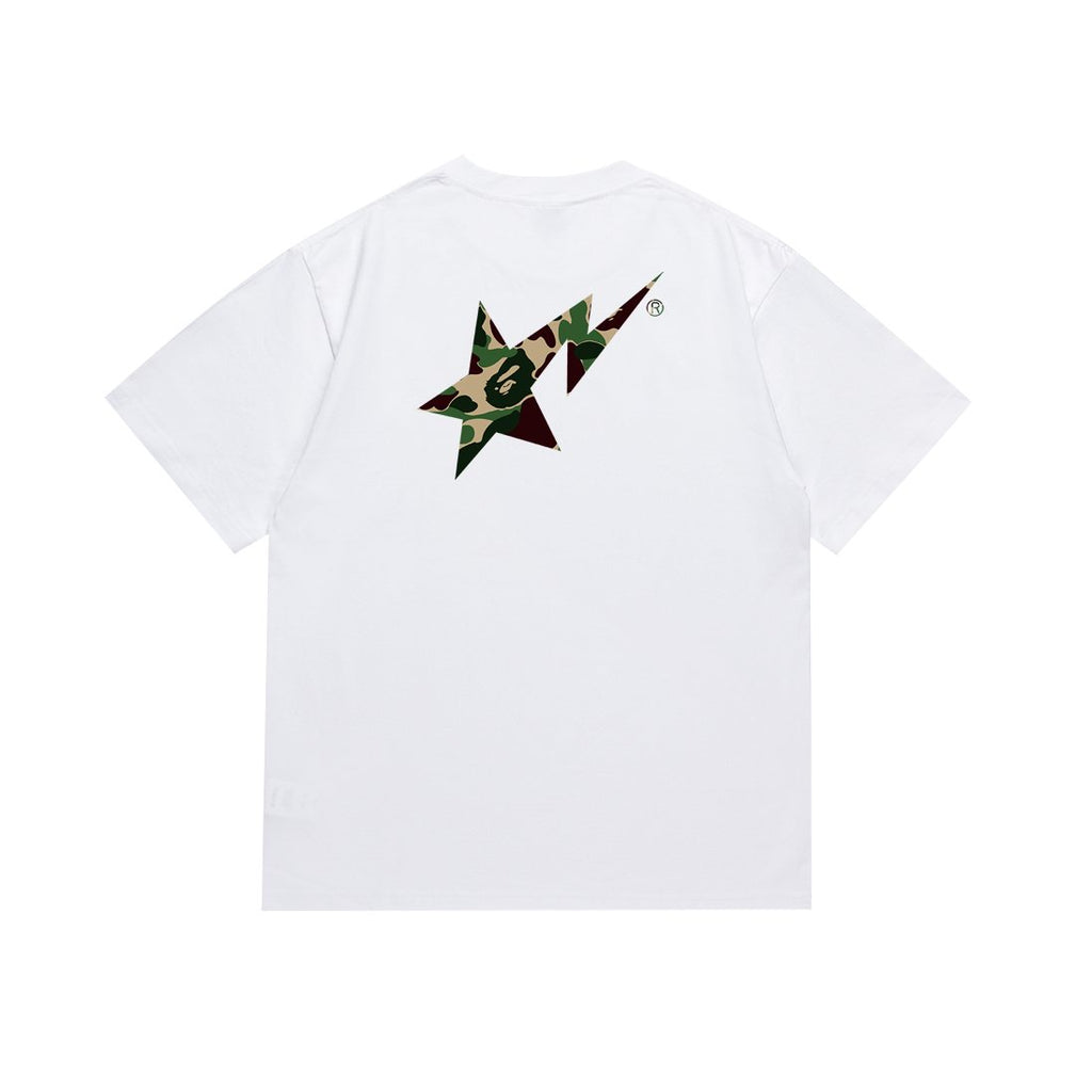 BAPE Green Camo Star Graphic T-Shirt ¡ª back