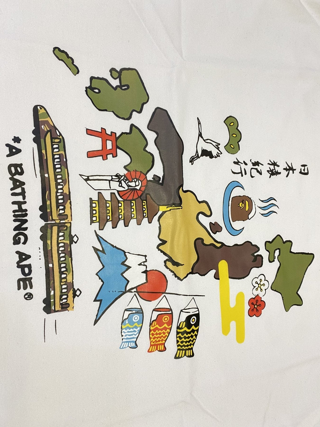 BAPE Japan Map Graphic T-Shirt ¡ª detail