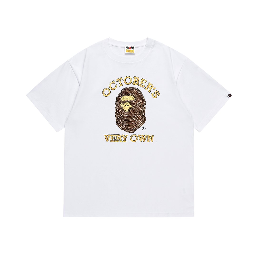 BAPE October's Very Own Ape Head Graphic T-Shirt ¡ª front