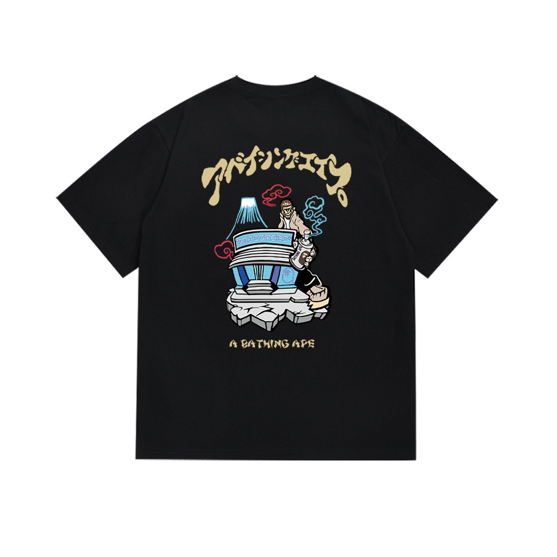 BAPE Chest and Back Graphic Short-Sleeve T-Shirt ¡ª back