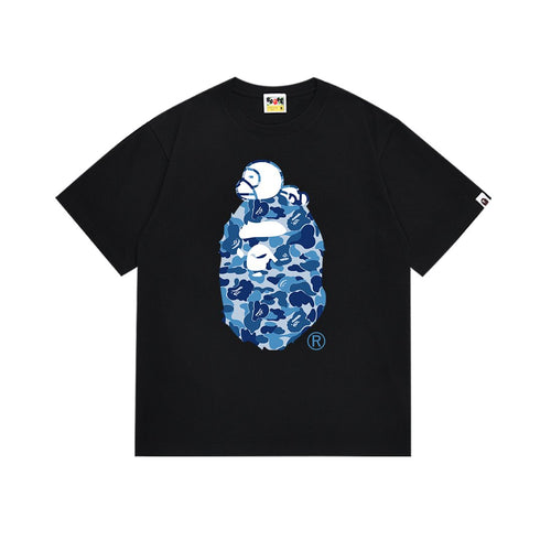 BAPE Blue Camo Ape Head Graphic T-Shirt ¡ª front
