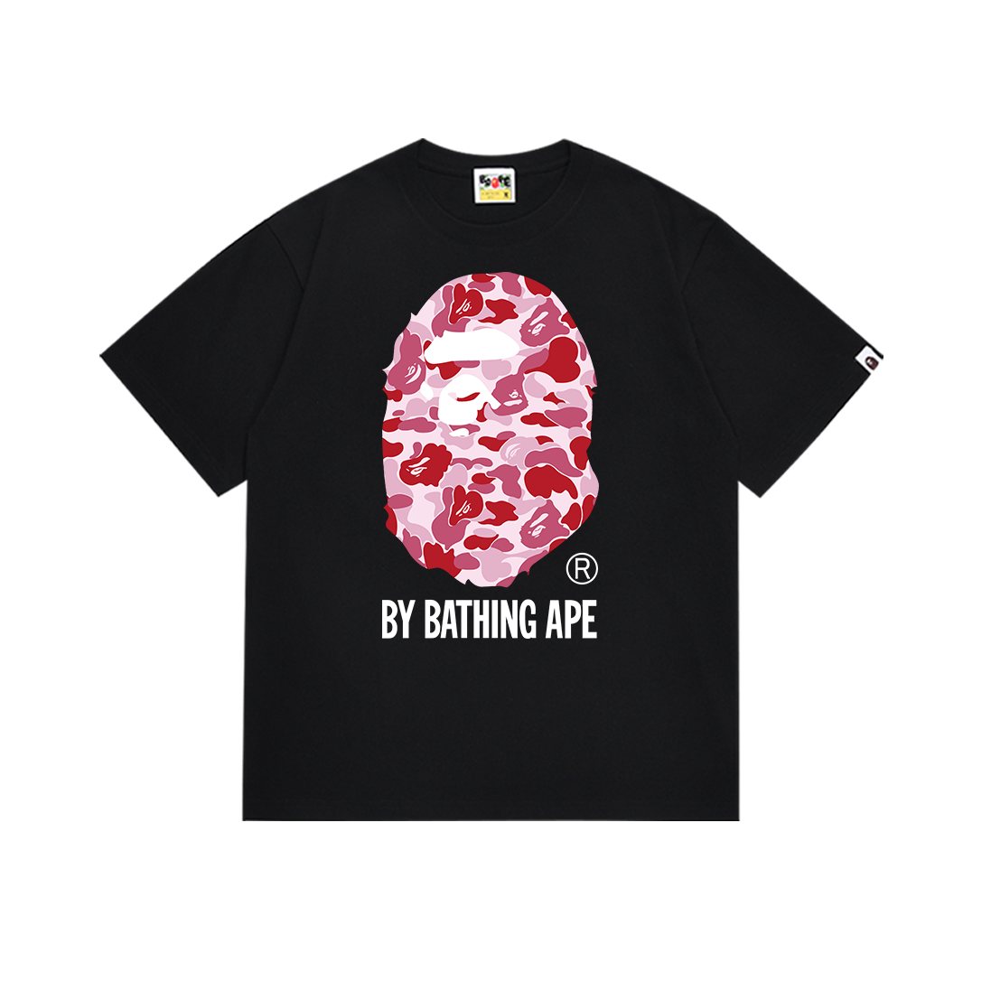 BAPE Pink Camo Ape Head Graphic T-Shirt ¡ª front