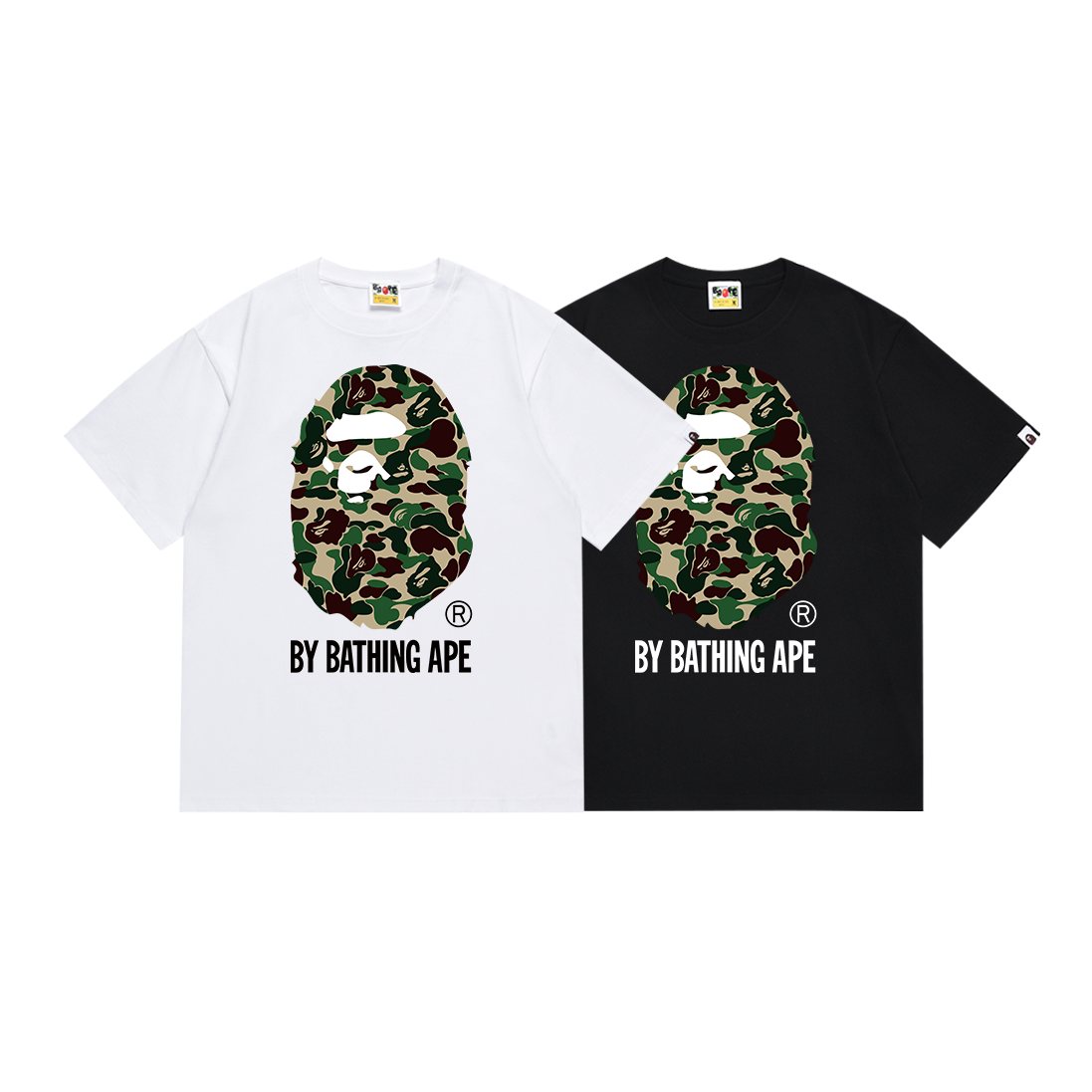 BAPE Green Camo Ape Head Graphic T-Shirt ¡ª comparison