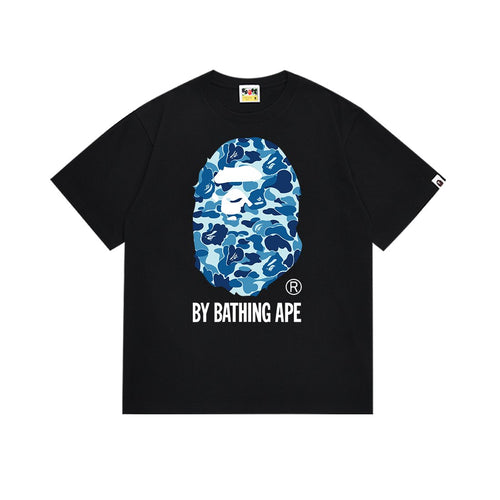 BAPE Blue Camo Ape Head Graphic T-Shirt ¡ª front