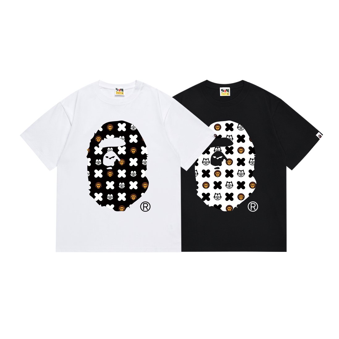 BAPE Oval Character Graphic T-Shirt ¡ª comparison