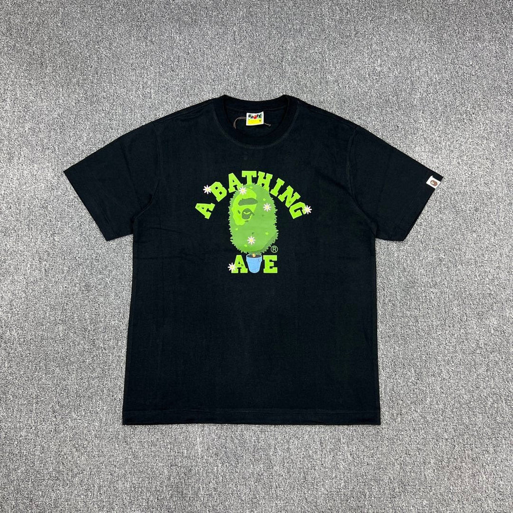 BAPE Green Camo Face Graphic T-Shirt ¡ª front