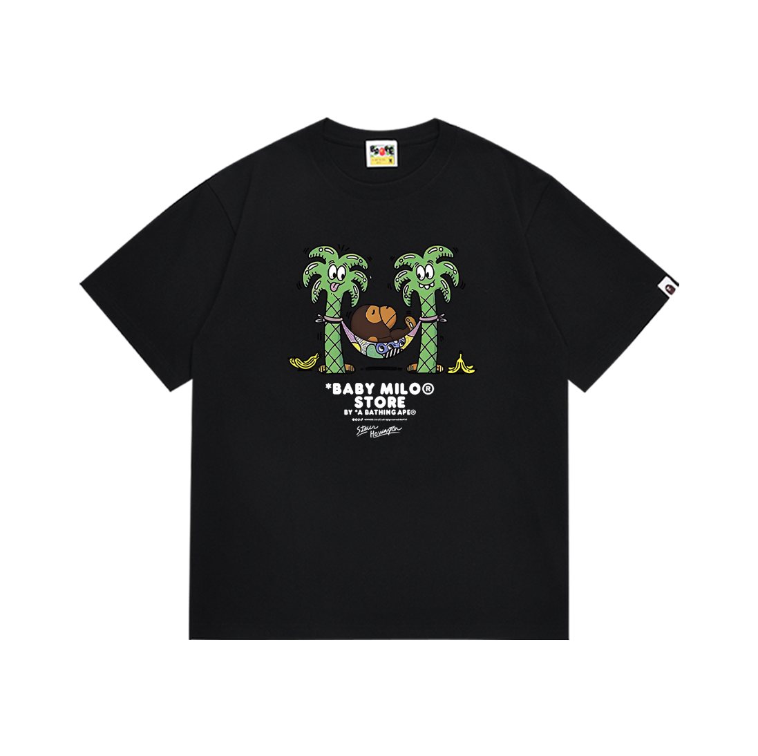 BAPE Baby Milo Palm Tree Graphic T-Shirt ¡ª front