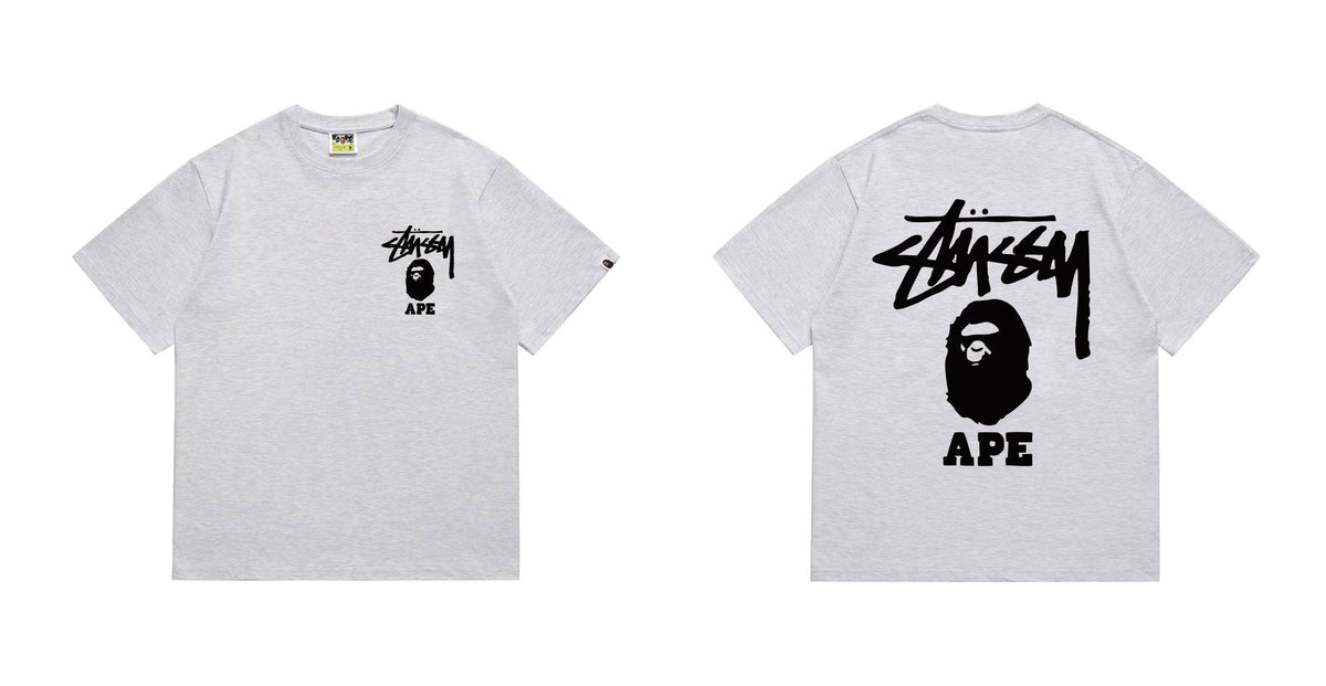 BAPE Stussy Graphic Short-Sleeve T-Shirt ¡ª comparison