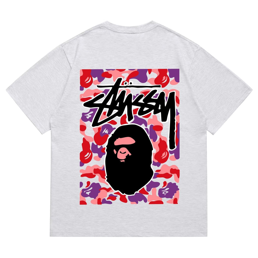 BAPE Warm Camo Black Ape Graphic T-Shirt ¡ª back