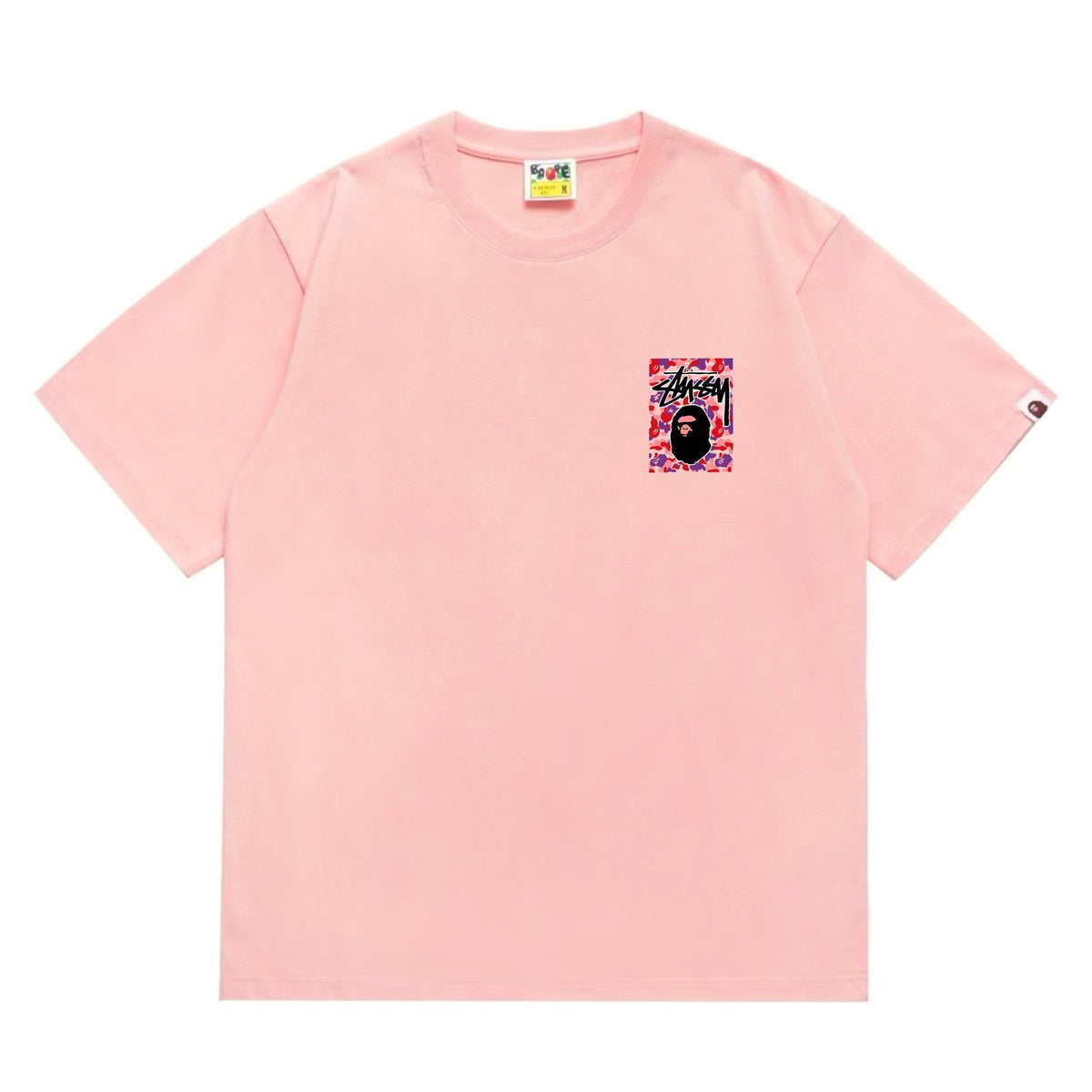 BAPE Warm Camo Black Ape Graphic T-Shirt ¡ª front