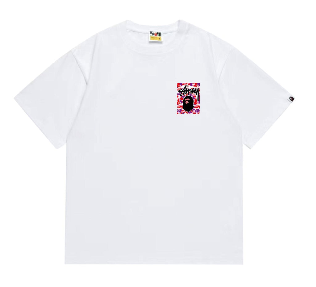 BAPE Warm Camo Black Ape Graphic T-Shirt ¡ª front