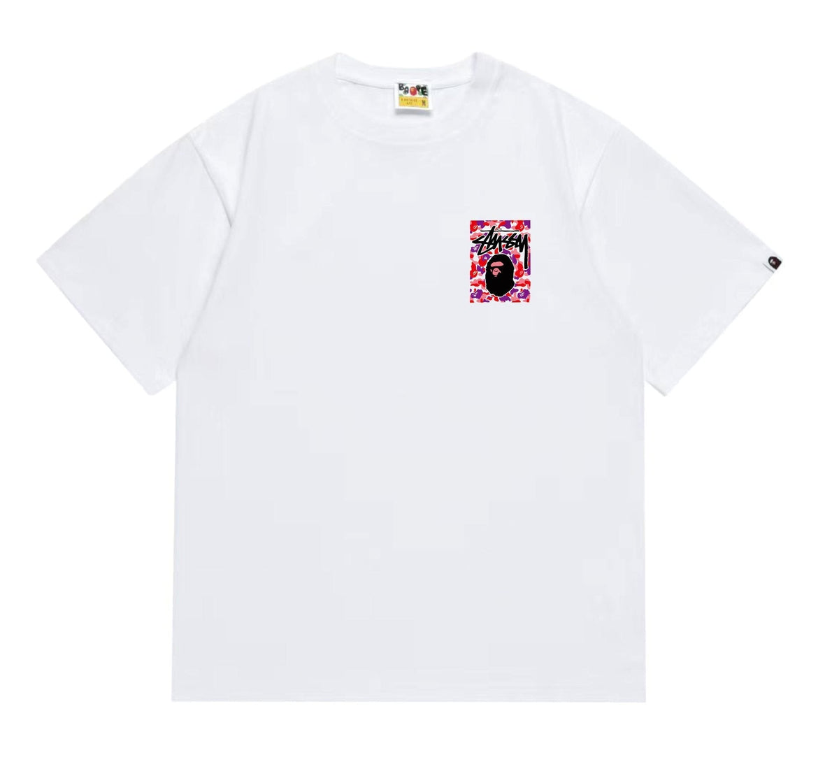 BAPE Warm Camo Black Ape Graphic T-Shirt ¡ª front