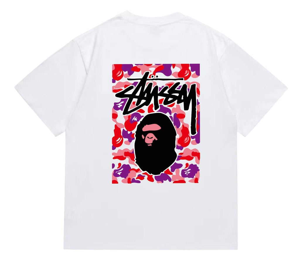 BAPE Warm Camo Black Ape Graphic T-Shirt ¡ª back