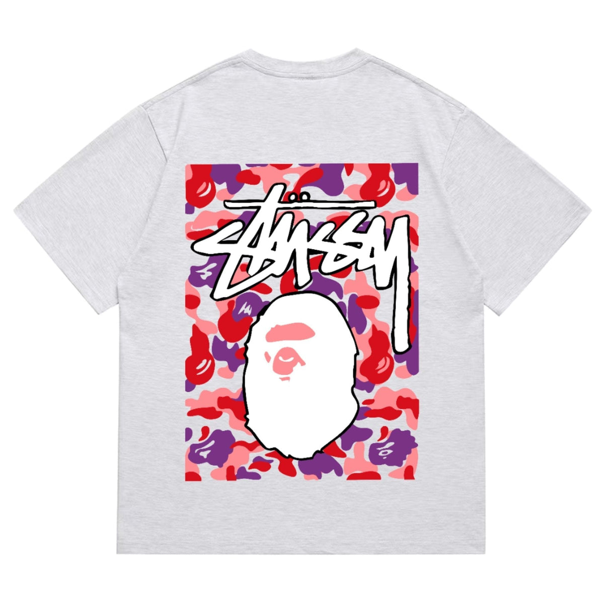 BAPE Warm Camo Ape Graphic Short-Sleeve T-Shirt ¡ª back