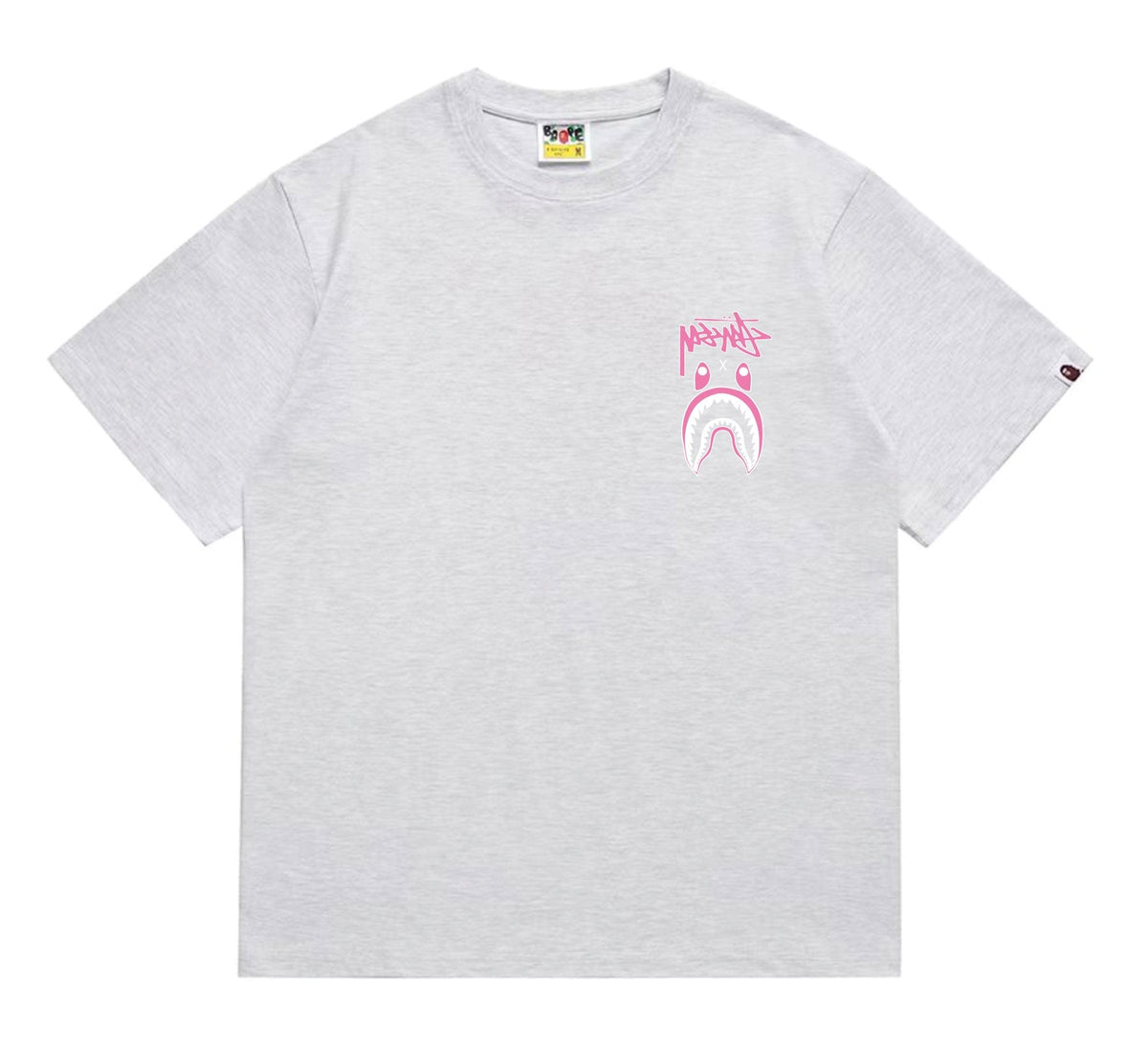 BAPE Tonal Shark Wordmark Graphic T-Shirt ¡ª front