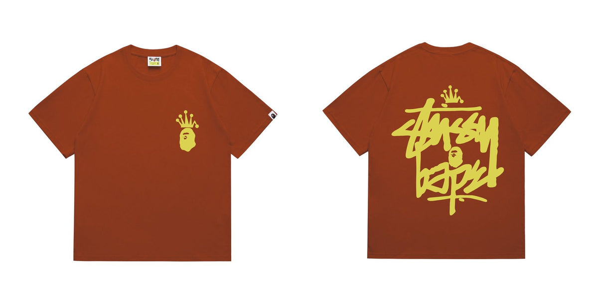 BAPE Crowned Ape Back Graphic Short-Sleeve T-Shirt ¡ª front