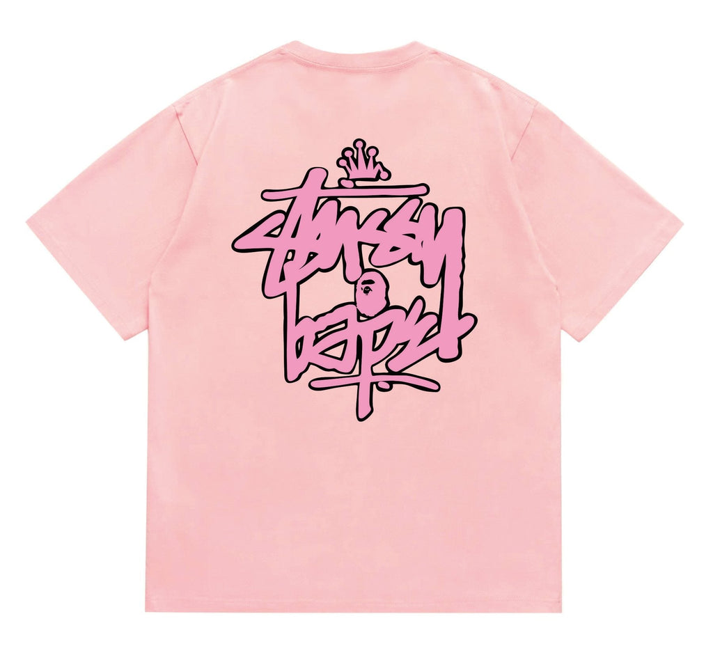BAPE Crown-Face Graffiti Graphic T-Shirt ¡ª back