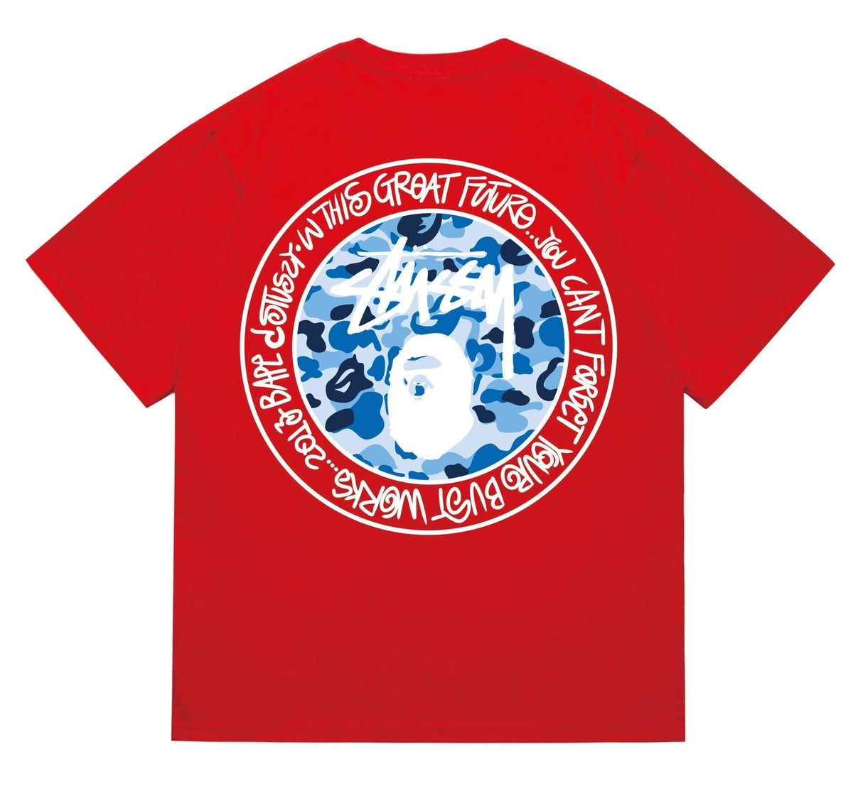 BAPE White-Ring Camo Back Graphic T-Shirt ¡ª back