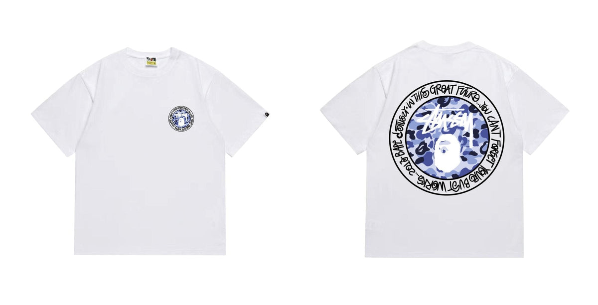BAPE Circular Camo Back Graphic T-Shirt ¡ª comparison