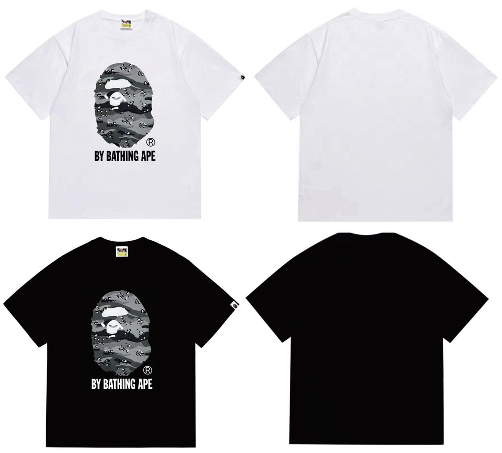 BAPE Grey/Blue Camo Ape Head T-Shirt ¡ª comparison