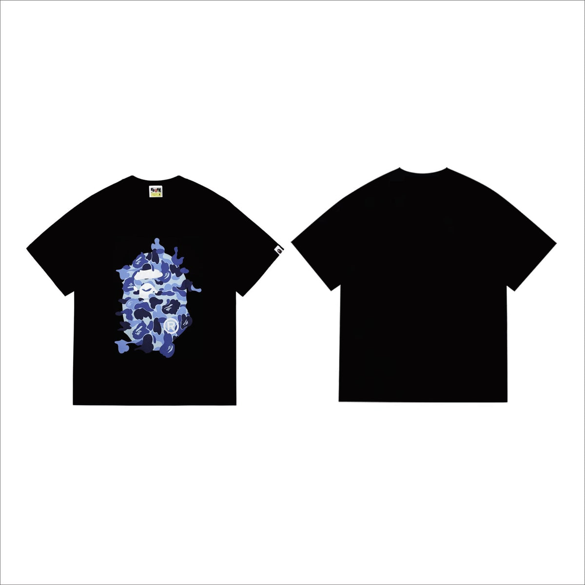 BAPE Camouflage Ape Face Graphic T-Shirt ¡ª front