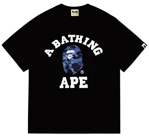BAPE Blue Camo Ape Head Graphic T-Shirt ¡ª front