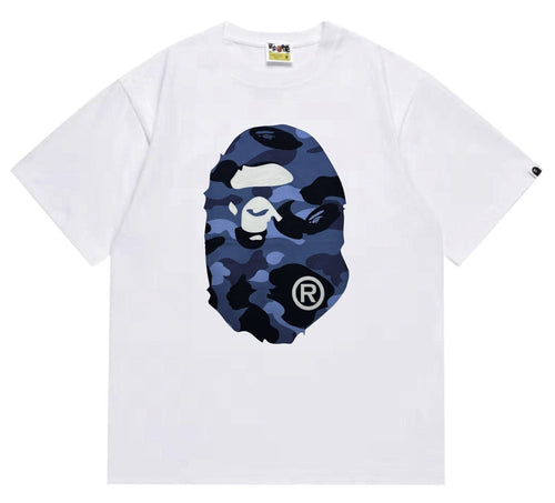 BAPE Blue Camo Ape Head Graphic T-Shirt ¡ª hero