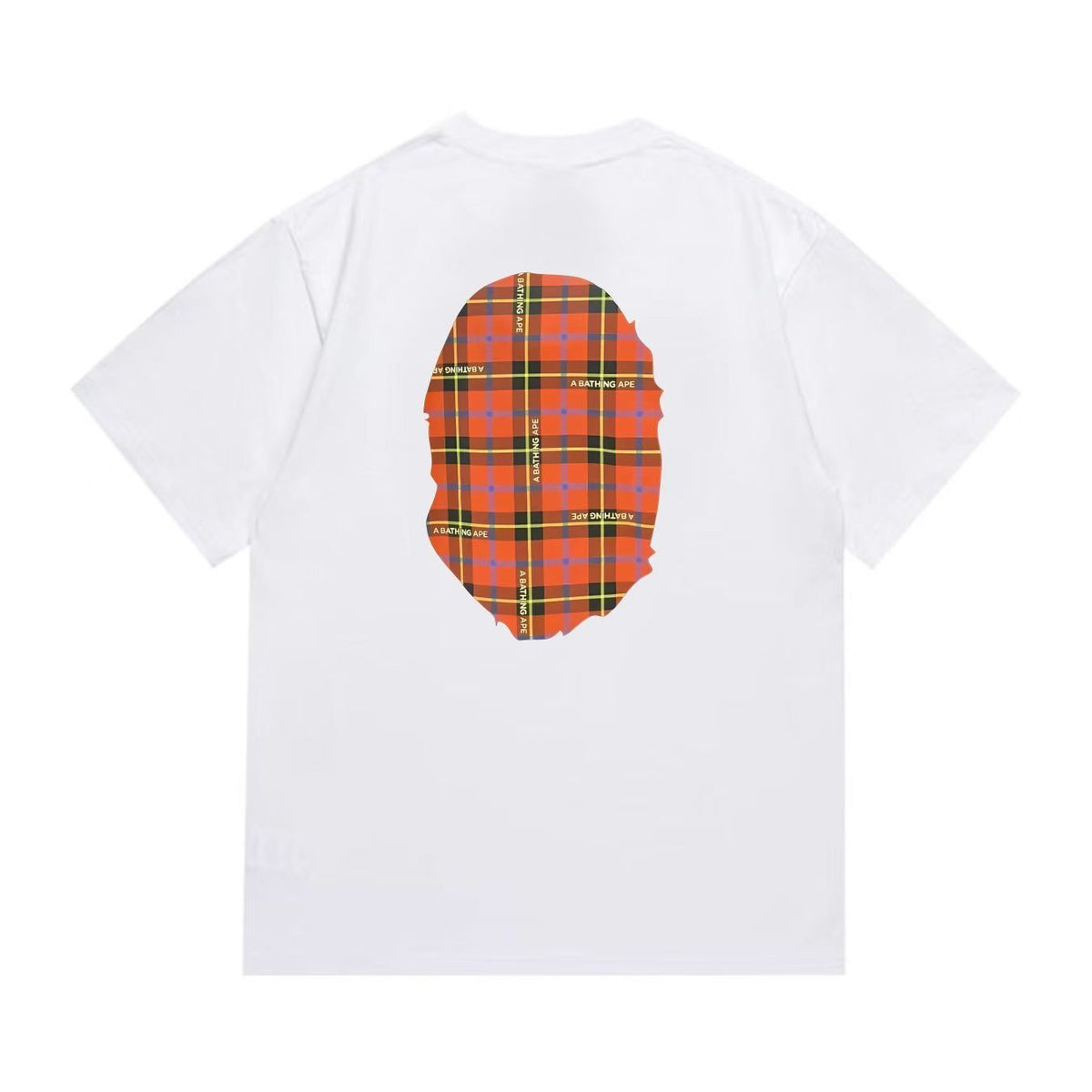 BAPE Plaid Ape-Head Graphic T-Shirt ¡ª back