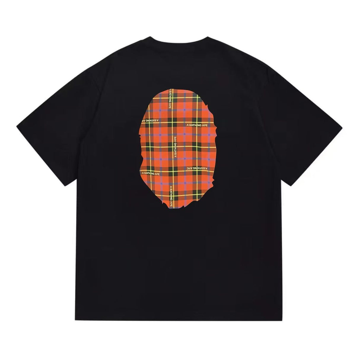 BAPE Plaid Ape-Head Graphic T-Shirt ¡ª back