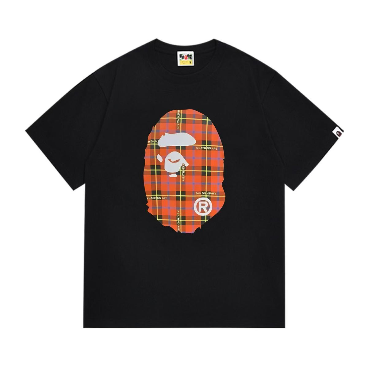 BAPE Plaid Ape-Head Graphic T-Shirt ¡ª hero