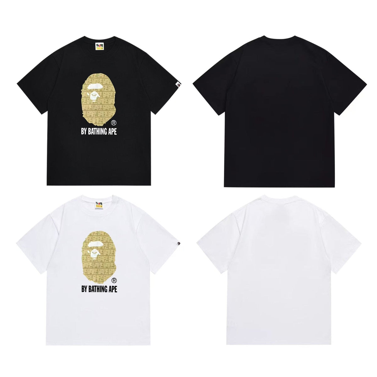 BAPE Gold Ape Head Graphic T-Shirt ¡ª comparison
