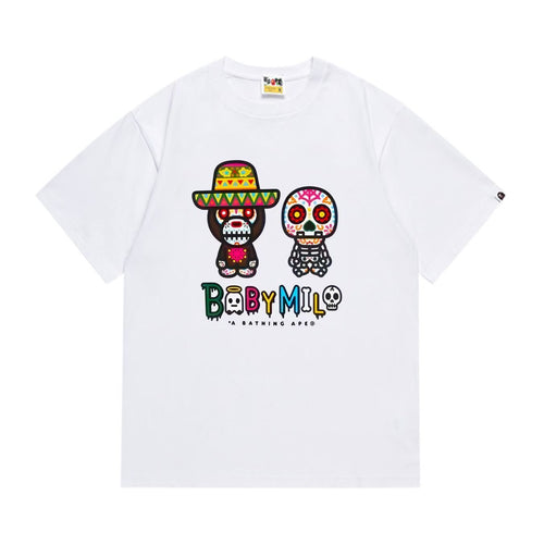 BAPE Baby Milo Sugar Skull Graphic T-Shirt ¡ª front